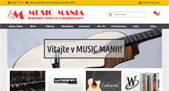 Desktop Screenshot of music-mania.sk