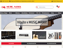 Tablet Screenshot of music-mania.sk